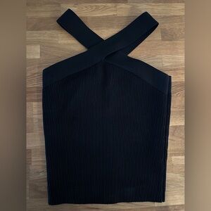 Babaton Sculpt Knit Criss Cross Cropped Tank (Medium)